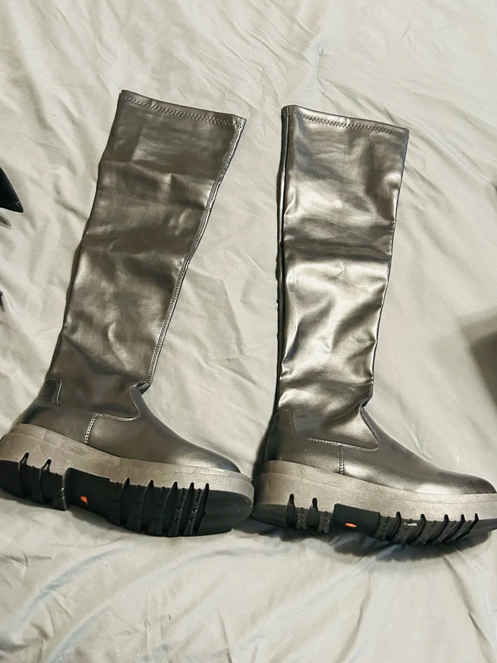 Women’s Black Knee-High Platform Boots